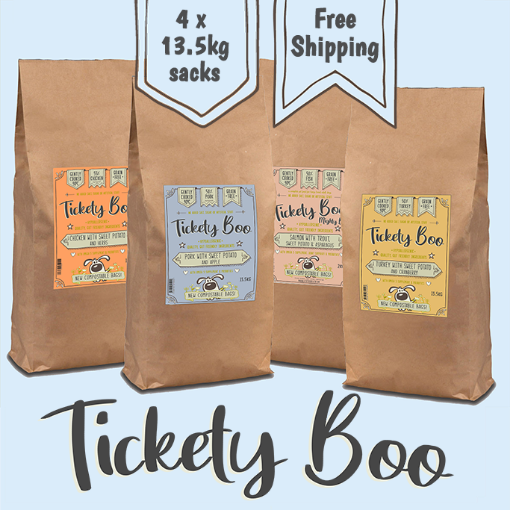 Image of four large sacks of Tickety Boo for Bulk Deal Discount