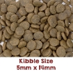Image of Mighty Meaty high protein dog food - 80 20 dog food kibble size