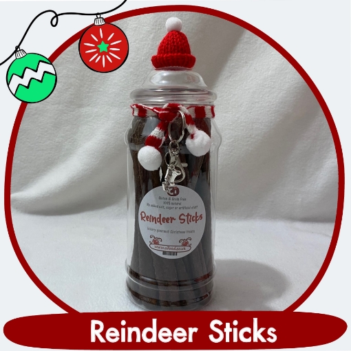 Reindeer Sticks - venison Christmas treats for allergic dogs