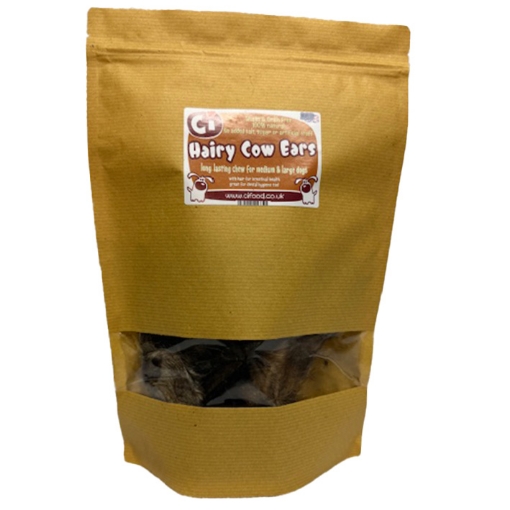 hairy cow ear treat for larger dogs